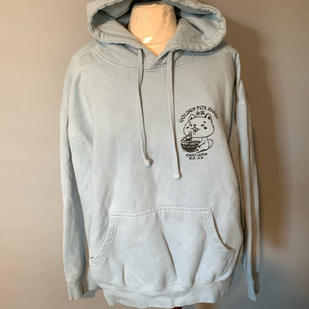 Golden Fox Ramen Light Blue Hoodie XL by SCW